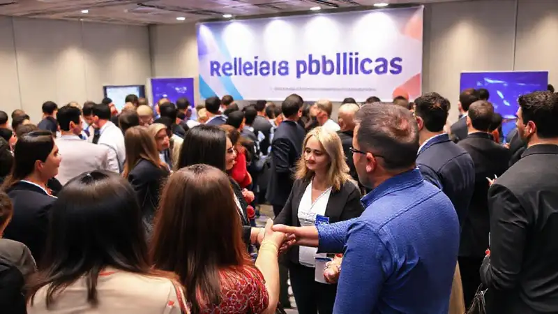 Evento de networking profesional con interacción dinámica