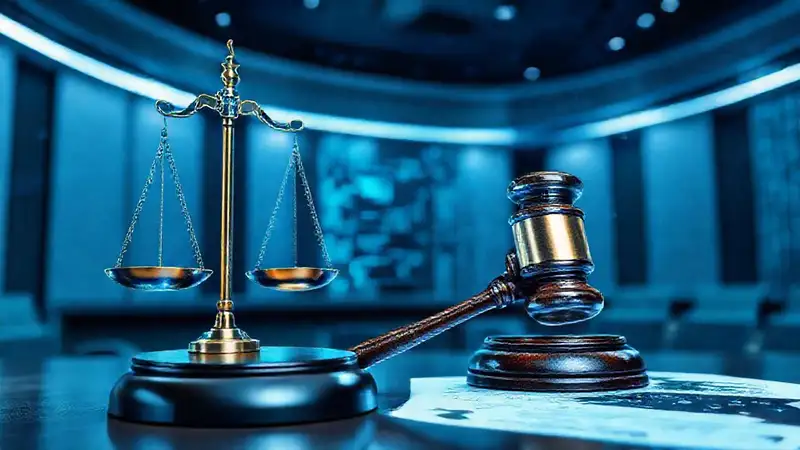 Balanzas digitales y tecnología en tribunales futuristas