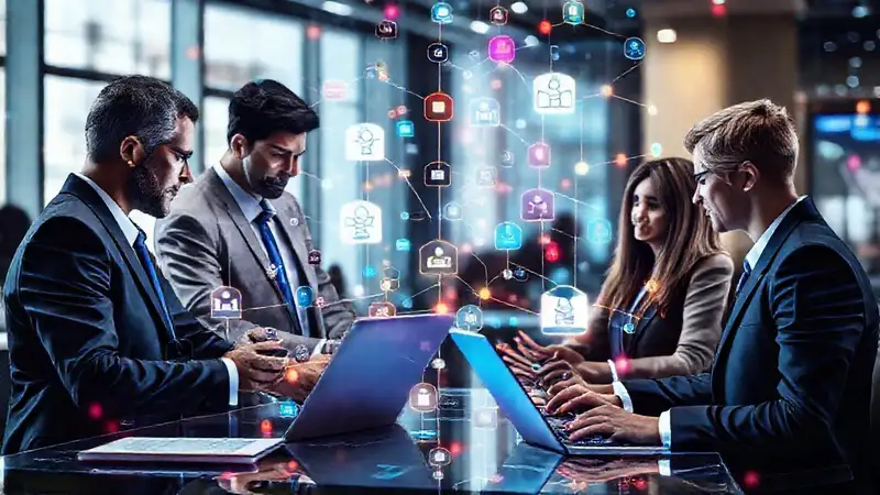 Redes sociales digitales impulsan colaboración profesional moderna