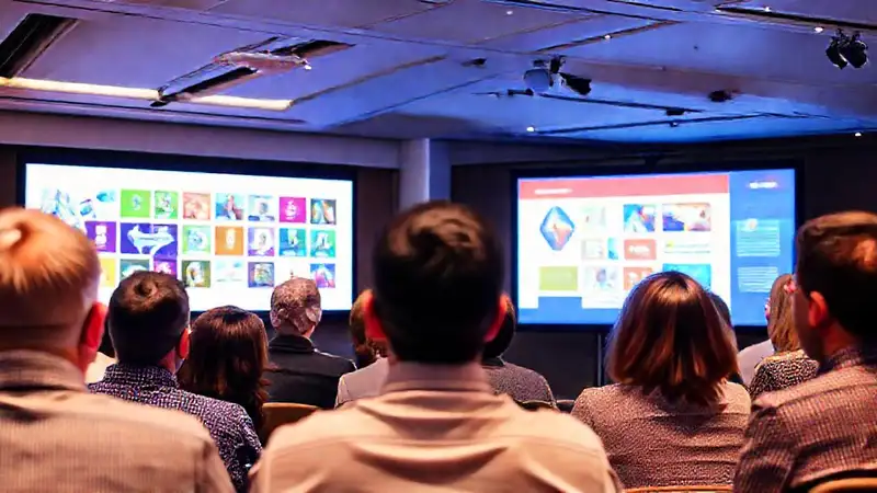 Presentación profesional con imágenes vibrantes y confianza