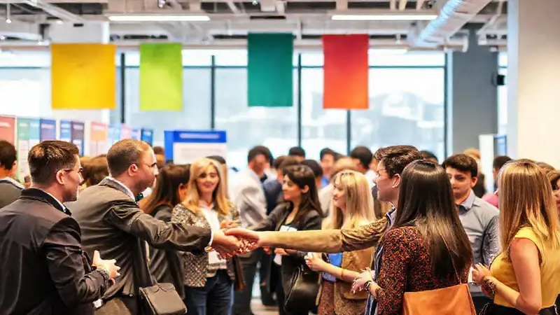 Evento de networking con profesionales y conexiones