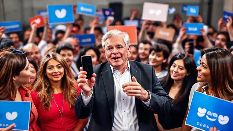 Líderes y influencers en campaña digital impactante