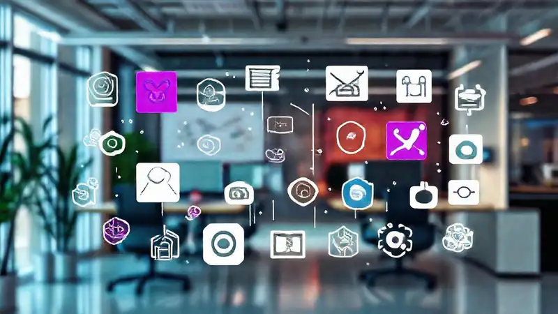 Iconos modernos para branding y marketing digital