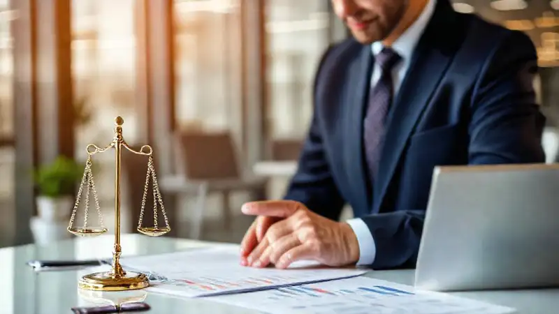Contador profesional analizando gráficos con ética