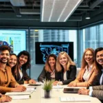 Éxito en comunicación con stakeholders en empresa líder