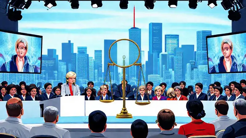 Debate político con audiencia diversa y moderna