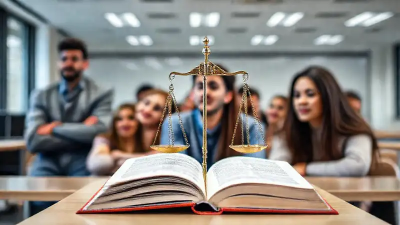 Aula moderna con justicia y diversidad estudiantil