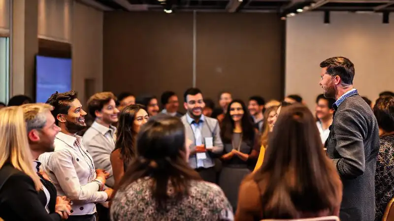 Evento de networking con interacción y mentoring