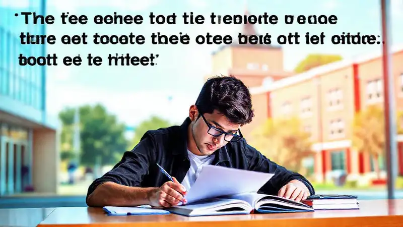 Estudiante dedicado en un campus motivador