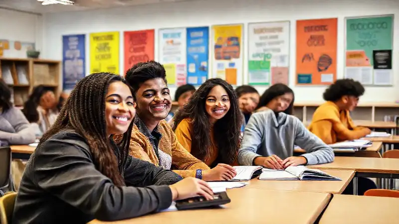 Estudiantes unidos en un ambiente motivador