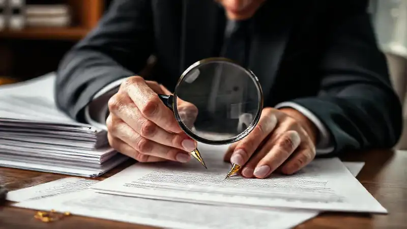 Documentos legales en oficina moderna