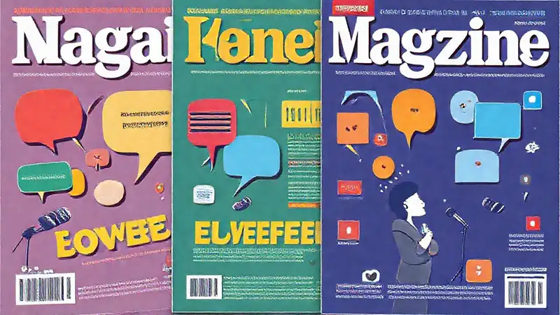 Elementos visuales de medios y comunicación modernos