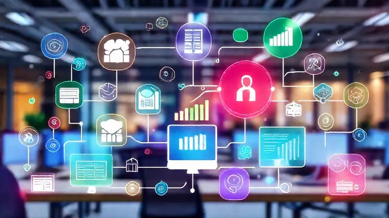 Recopilación digital y tecnología en oficina moderna