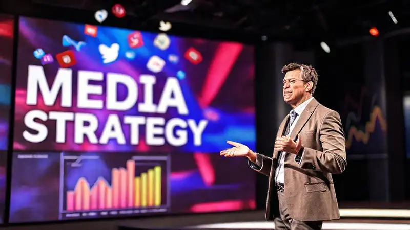 Estrategia mediática, confianza, gráficos y redes sociales