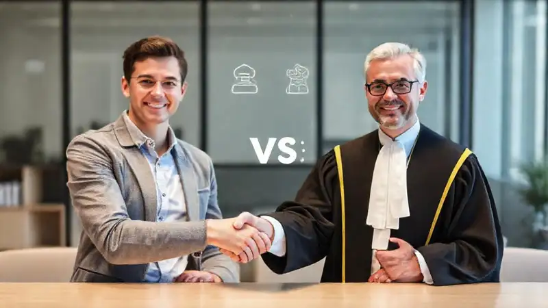 Comparación entre prácticas profesionales y legales