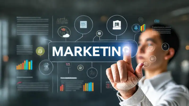 Elegir canales de marketing con diseño moderno y atractivo