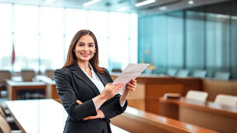 Empresaria segura en un ambiente profesional