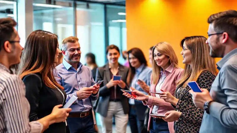 Evento profesional: personas, interacción, colaboración