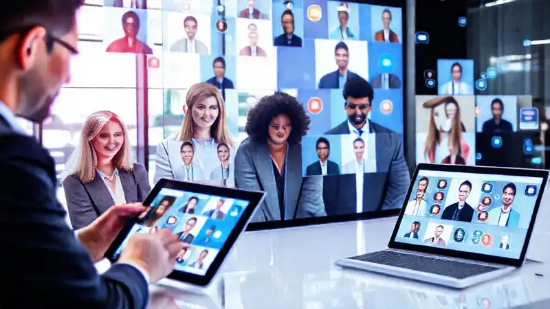 Plataformas digitales conectan profesionales en entornos modernos