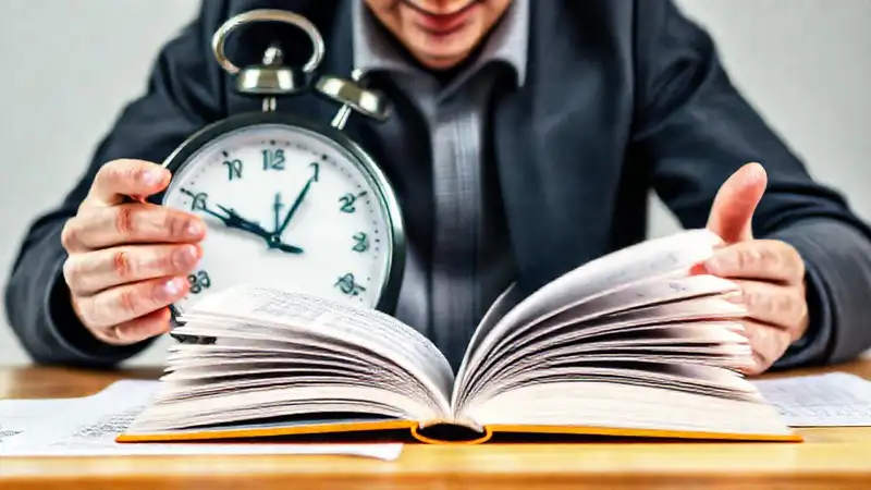Estudiante concentrado leyendo en examen dinámico