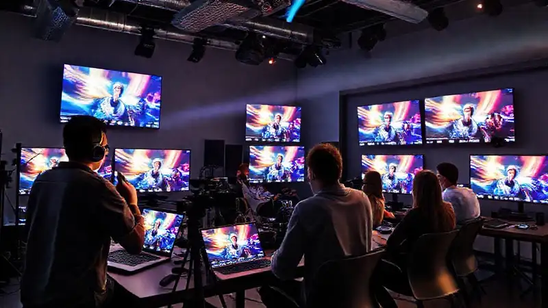 Producción multimedia moderna y dinámica en equipo