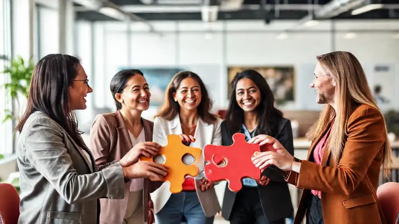 Equipo diverso resuelve conflictos en ambiente positivo