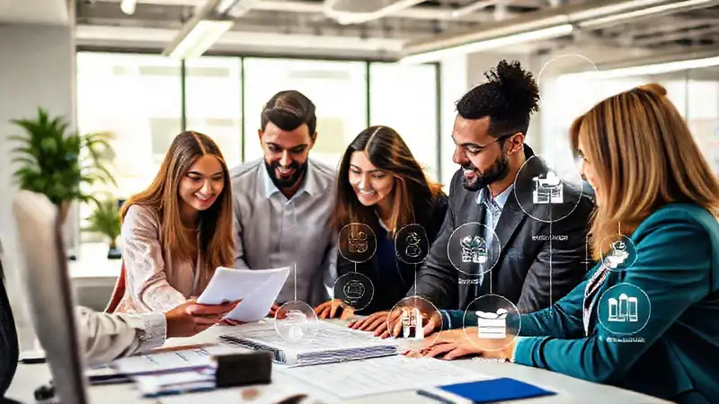 Trabajo en recursos humanos y tecnología moderna