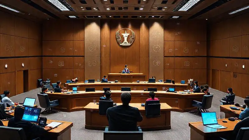 Plataforma virtual moderna para estudio legal digital