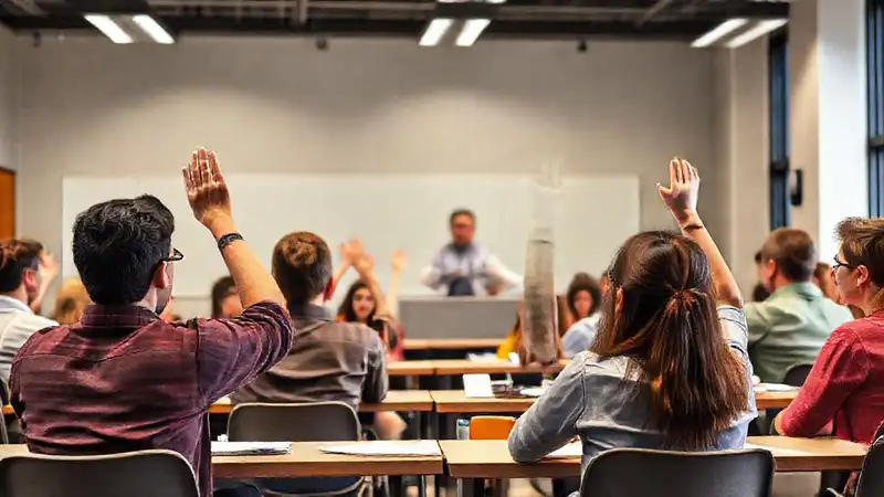 Debate en aula moderado por docente