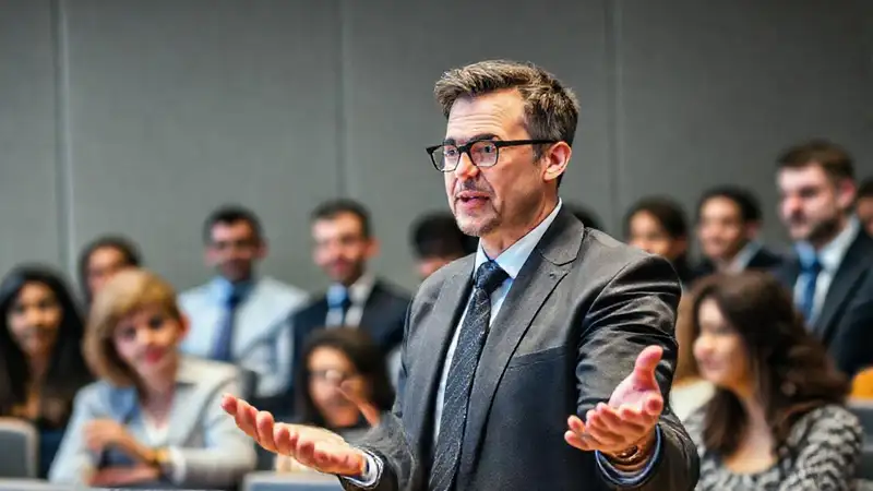 Abogado comunica con énfasis en audiencia moderna