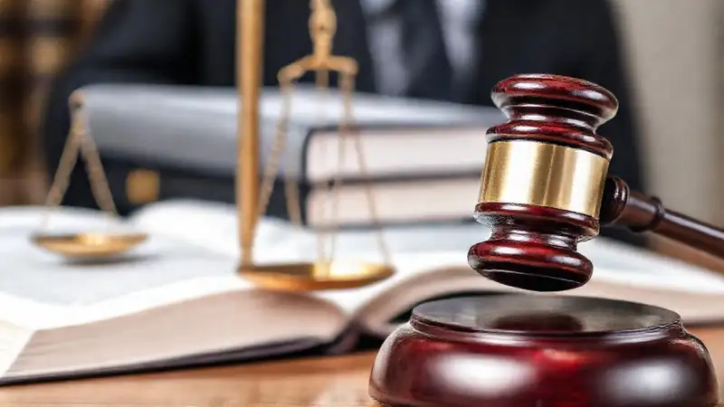 Símbolos de justicia en escena profesional