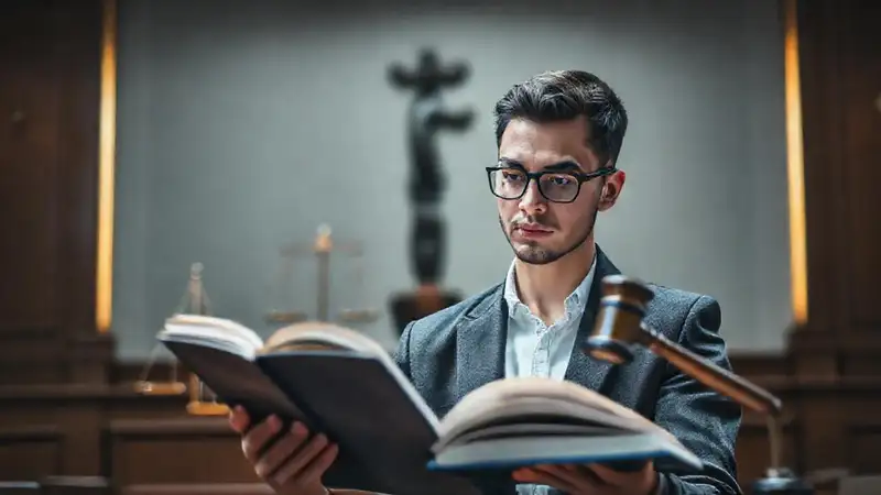 Estudiante de derecho en un ambiente motivador