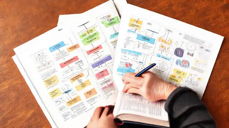 Material de estudio visual y organizado