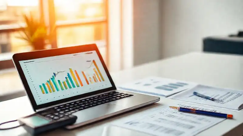 Herramientas digitales financieras en espacio moderno