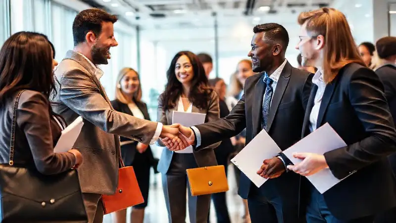 Evento profesional de negocios y colaboración