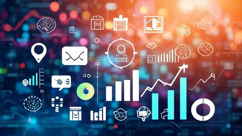 Iconos y gráficos para análisis y decisiones