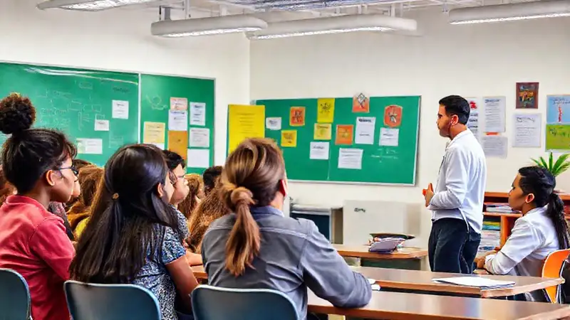 Aula moderna con énfasis en ética