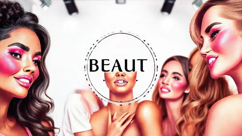Logo de marca de belleza empoderadora y moderna
