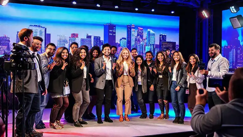 Colaboración, evento, equipo, prensa, ciudad, energía y branding
