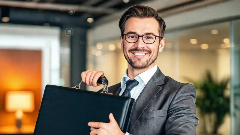 Abogado profesional, confiado y cercano