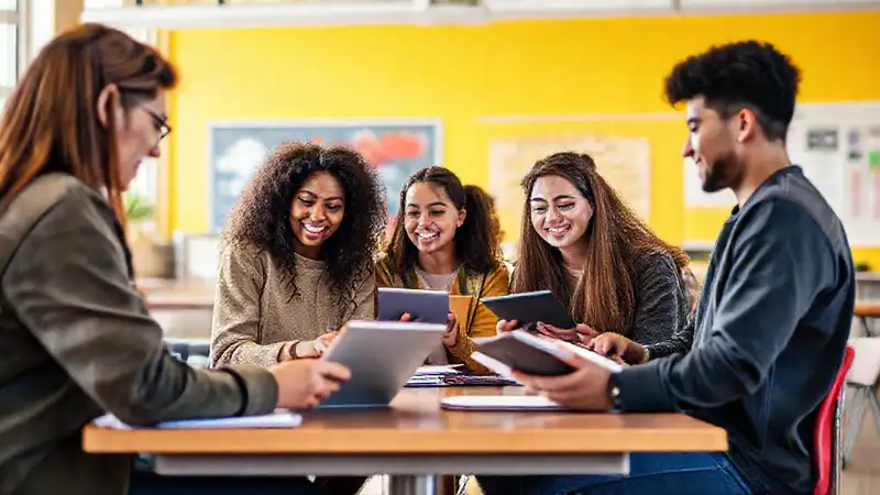 Estudiantes diversos fomentan creatividad y trabajo en equipo