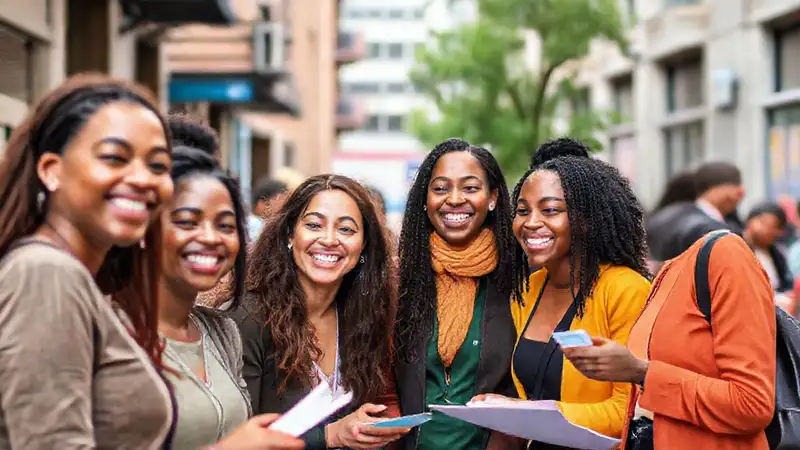 Prácticos sociales diversos en entorno urbano colaboran