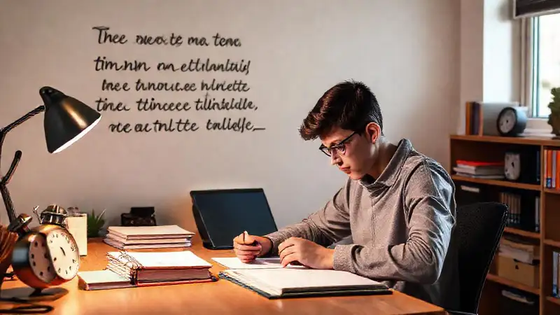 Estudiante organizado con motivación y enfoque en metas