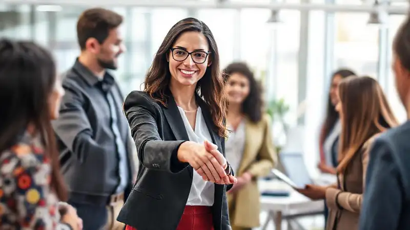 Mujeres profesionales colaborando en comunidad moderna