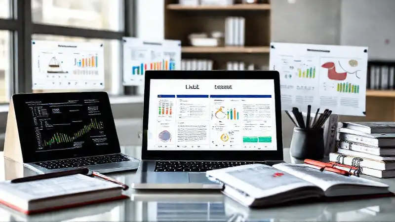 Herramientas digitales en un espacio profesional organizado