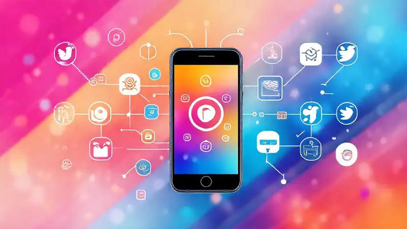 Iconos modernos y coloridos de tecnología