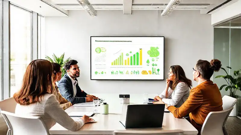 Reunión ética con profesionales sobre sostenibilidad