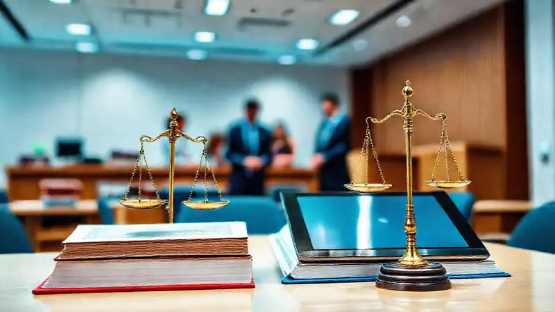 Espacio de trabajo legal moderno y ordenado