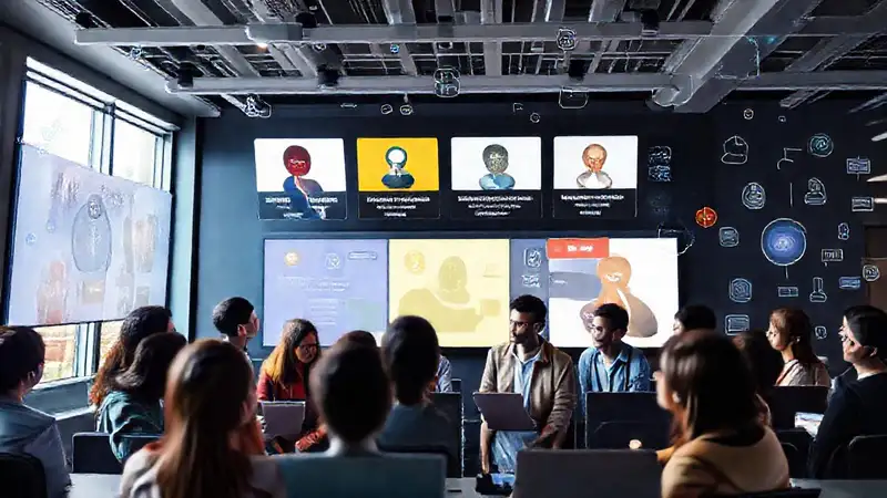 Entorno digital educativo con estudiantes y certificaciones