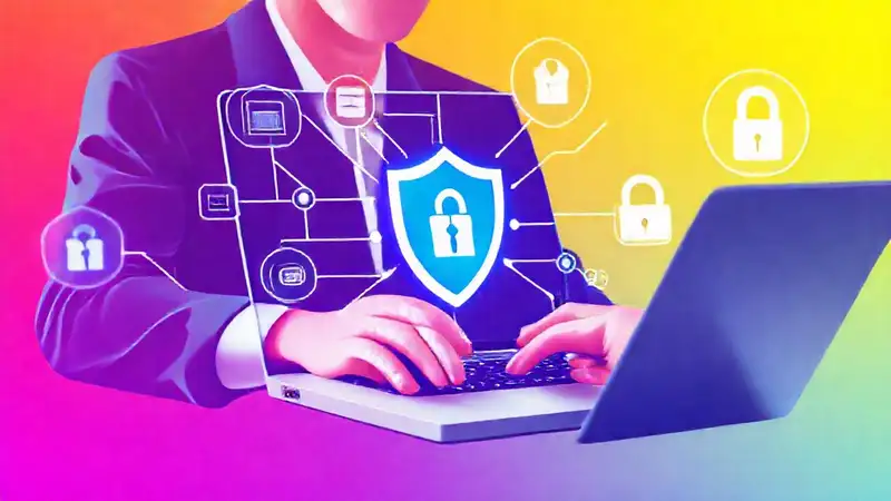 Iconos de ciberseguridad en estilo moderno digital